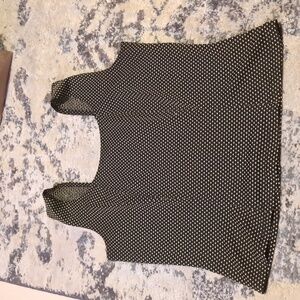 Worthington size large polkadot tank top cropped like new